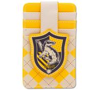 Buckle-Down Portefeuille Harry Potter, porte-carte d'identité, blason de Poufsouffle Harry Potter, brun clair/jaune, cuir végétalien