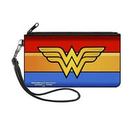 Buckle-Down Portefeuille zippé Wonder Woman Small Brosse à Billets, Multicolore, 17 cm x 9 cm Femme