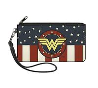 Buckle-Down Portefeuille zippé Wonder Woman Small, Multicolore, 6.5" x 3.5" Femmes