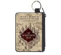 Buckle-Down Portefeuille zippé Harry Potter Grand Accessoire, Harry Potter, 20,3 x 12,7 cm, Multicolore, 4.25" x 3.25"