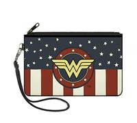 Buckle-Down Portefeuille zippé Wonder Woman Large, Multicolore, 8" x 5" Femme