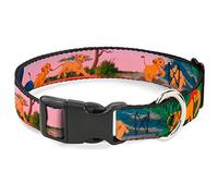 Buckle Down Roi Lion Simba et Nala Growing Up scènes Plastique Clip Collier