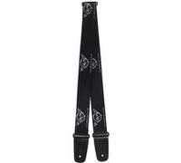 Buckle-down Sangle de guitare 34-60" Corvette Black/Silver Logo Repeat Corvette black/silver logo repeat