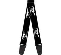 Buckle-down Sangle de guitare 34-60" Ford Mustang Black/White Logo REPEAT Ford mustang black/white logo repeat