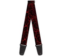 Buckle-down Sangle de guitare 34-60" Marble Black/Red