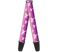 Buckle-down Sangle de guitare 34-60" Unicorn Sparkles Purple/Pink