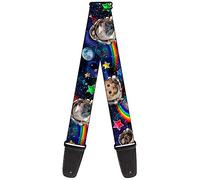 Buckle-down Sangle de guitare Astronaut Cats in Space/Rainbows/Stars
