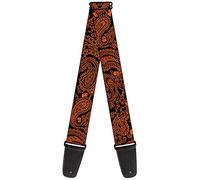 Buckle-down Sangle de guitare Bandana/Skulls Black/Orange