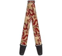 Buckle-Down Sangle de guitare Dragons Tan 5,1 cm de large