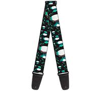 Buckle-down Sangle de guitare Emperor Penguins w/Bubbles Black/Gray/Turqs
