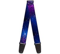 Buckle-Down Sangle de guitare, Galaxy Blues Violets, 5 cm de large