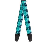 Buckle-down Sangle de guitare - Tie Dye la réflexion Turquoise Blues - 5,1 cm de large - 29-137,2 cm de long