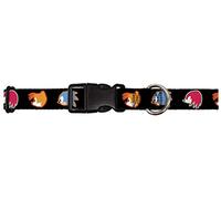 Buckle Down "Sonic Mania Sonic/Tails/Phalanges Profils Noir Collier de Clip en Plastique, 1/5,1 cm X 6-22,9 cm/Petite