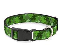 Buckle-Down St. Pat's Collier à Clip en Plastique Motif trèfle Vert 22,9 à 38,1 cm Taille S