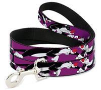 Buckle Down "Sylvester The Cat Poses Purple Pet Leash, 6 'x 1/5,1 cm