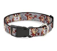 Buckle Down Tasmanian Devil Expressions Gris Swirl Collier Clip en Plastique