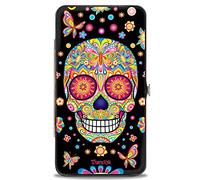 Buckle-Down Thaneeya Charnière Unisexe pour Adulte - Mariposa Calaveras/Papillons/Fleurs Noir/Multicolore - Thaneeya Sugar Skulls, 7 x 4 US, Thaneeya Sugar Skulls, Crânes en Sucre Thaneeya