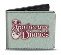 Buckle-Down The Apothecary Diaries Portefeuille à deux volets The Apothecary Diaries Jinshi Pose et logo du titre, cuir végétalien