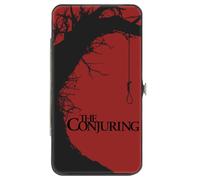 Buckle-Down The Conjuring Wallet, Hinged, The Conjuring Tree and Scene Blocks Red Black White Vegan Leather