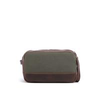 Buckle & Seam Bruno Trousse de toilette vert/brun, 20 x 12 x 12cm