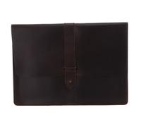 BUCKLE & SEAM housse pour ordinateur portable Leather Laptop Sleeve S Brown