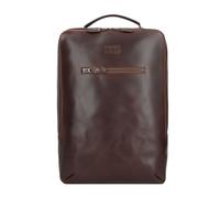 Buckle & Seam Leon sac à dos en cuir 41 cm compartiment pour ordinateur portable brun