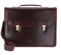 BUCKLE & SEAM mallette Notes Briefcase Brown / Dot