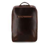 BUCKLE & SEAM sac à dos Leon Dots Leather Backpack Brown