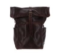 BUCKLE & SEAM Sac à dos marron en cuir pour femme et homme Nomad Dot Leather Backpack 266159