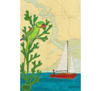 Buckler's Hard Beaulieu notebook - coastal nautical designs sewn onto old sea charts maps | 120 lined pages