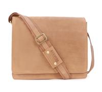 Bucklestone - Sac Besace Homme Cuir - Sacoche Ordinateur 15 Pouces - Messenger Bag - A4 Sac de Travail Moyen - Bandoulière Réglable - LANCASTER - Tanne