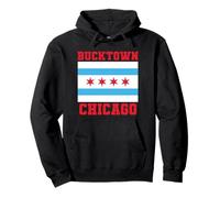 Bucktown Chicago Illinois Flag Loop 773 312 Plat à Pizza Profond Sweat à Capuche