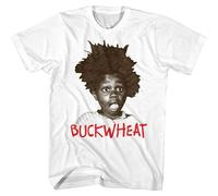 Buckwheat T-Shirt from The Little Rascals Big Hair Adult Tee White M