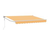 Bucmath Auvent rétractable électrique Sable 100% Polyester et Aluminium avec système motorisé ou Manuel, Protection extérieure pour terrasse, Balcon, Jardin, Patio, pergola, ombrage Solaire et Pluie