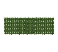 Bucmath Brise-vue pour balcon avec feuilles vertes, 300 x 100 cm, résistant aux UV, aux intempéries, balcon, terrasse, brise-vue pour jardin et extérieur, fixation facile