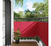 Bucmath Brise-vue pour balcon, bordeaux, 90 x 400 cm, résistant aux UV, imperméable, avec œillets en aluminium, coupe-vent, pliable, inclinable, pour jardin, balcon, terrasse, design moderne