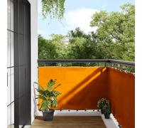 Bucmath Brise-vue pour balcon - Orange - 90 x 800 cm - Imperméable - Résistant aux UV - En polyester Oxford - Décoration de balcon - Intimité - Coupe-vent - Résistant aux intempéries - Facile à
