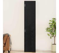 Bucmath Buffet 3 pièces, aspect chêne noir, design moderne, matériau à base de bois, 50 x 41 x 225 cm, grand espace de rangement pour salon, salle à manger, bureau