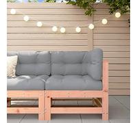 Bucmath Canapé d'angle de jardin en bois massif Douglas, bois non traité, 63,5 cm de large, design modulaire pour l'extérieur, meubles de terrasse robustes, canapé d'extérieur durable