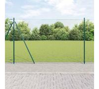 Bucmath Clôture hexagonale avec socle en béton - 50 x 1,4 m - En acier revêtu de PVC - Brise-vue et protection contre le vent - Avec poteaux robustes - Pour terrain et terrasse