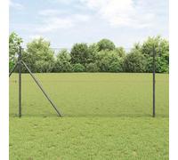 Bucmath Clôture hexagonale montée au sol - 10 x 1,4 m - En acier revêtu de PVC - Grille de jardin résistante aux intempéries - Éléments de clôture pour terrain et terrasse - Protection contre le vent
