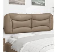 Bucmath Hvar Coussin de tête de lit, cappuccino, 170 x 15 x 48 cm, en cuir synthétique, montage mural, rembourré, doux et durable