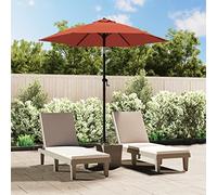 Bucmath Parasol en aluminium - 200 x 224 cm - Pliable - Inclinable - Protection UV - Imperméable - Pour balcon, terrasse, jardin - Stable et léger - Avec housse de protection - Facile à monter