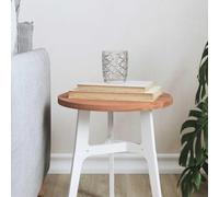 Bucmath Plateau de table rond en bois de hêtre massif laqué Ø 30 x 1,5 cm pour table d'appoint, table de bar, projets de meubles, bois durable, nettoyage facile, design naturel