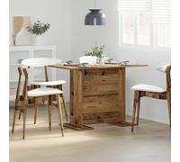 Bucmath Table à manger rectangulaire en bois recyclé - 110 x 60 x 75 cm - Matériau du bois durable - Pour extérieur, terrasse, salle à manger