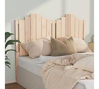 Bucmath Tête de lit 146 x 4 x 110 cm, en pin massif non traité, design rustique pour chambre à coucher, dossier confortable, uniquement pour cadre de lit spécial