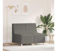 Bucmath Unité de Sofa modulaire sans accoudoirs 2 pcs Gris Clair en Velours côtelé Robuste, 55x55x40 cm, siège Confortable pour Salon Bureau Studio, Design Moderne scandinave, Facile à Entretenir