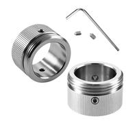 BUCOMTU 2 Adaptateur de vanne de radiateur en acier inoxydable 304 avec clé hexagonale, interface RA/Rav universelle M30x1,5, conception de boucle de précision étanche