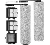 BUCOMTU Ensemble de 6 accessoires pour aspirateur eau et poussière pour Tineco Floor One S5/S5 Pro/S5 Pro 2/S5 Extreme,2 brosses à rouleau en microfibre + 3 filtres + 1 brosse de nettoyage
