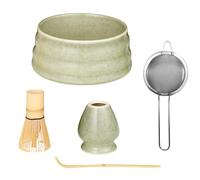 BUCOMTU Kit matcha 5 pièces avec bol et fouet